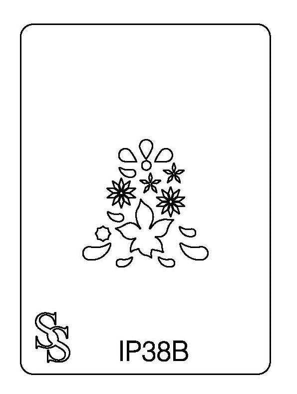 IMPRESSION PLATE IP38B BELL XMAS36B DESIGN